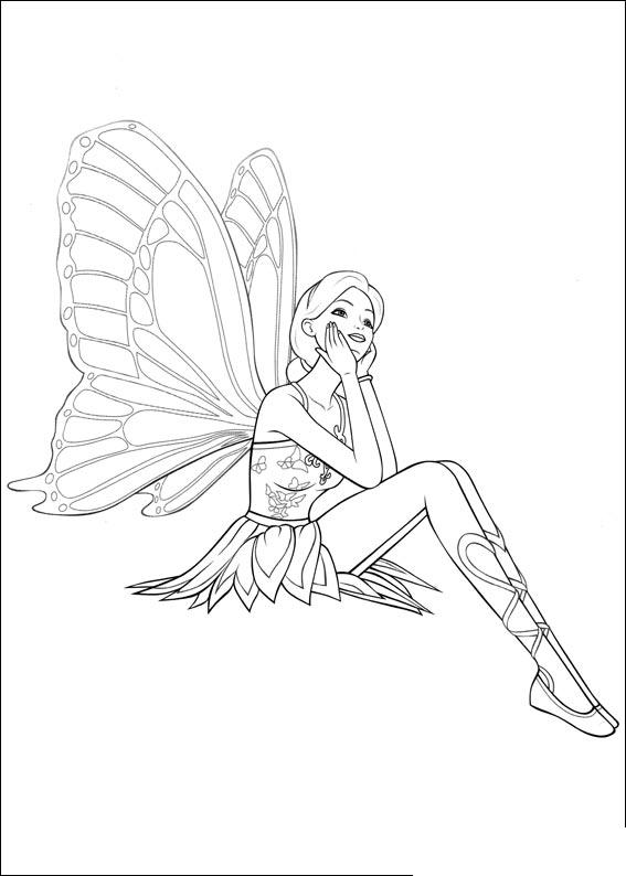 Barbie Maripossa Coloring Pages Team Colors